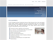 Tablet Screenshot of neue-musikschule-hannover.de